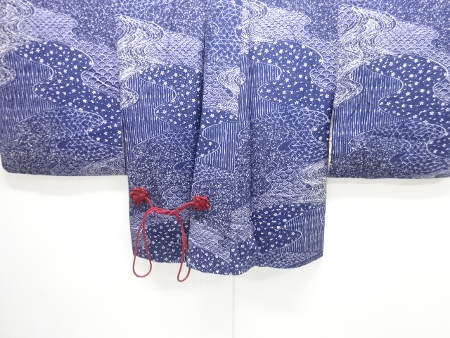 流水に花古典柄道中着